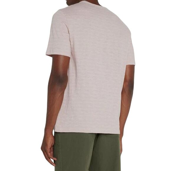 THEORY Men's Essential Tee Cosmos E Stripe T-Shirt Size S In Viola/White - Picture 2 of 7